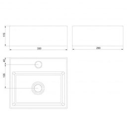 Conjunto para Banheiro Cuba Suspensa ou de Apoio 11,5cmx33cmx29cm e 1 Torneira Bica Móvel Japi - 4