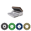 Ver imagem 6 de Bicama Box Baú com Courino Linho Branco 120x203 com Colchão Relax Adorabile Molas Ensacadas