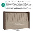 Ver imagem 6 de Cabeceira Queen 160 cm Lumina com Frame Linho Tca 202 Corino Tcs 721 Peer