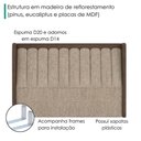 Ver imagem 5 de Cabeceira Queen 160 cm Lumina com Frame Linho Tca 202 Corino Tcs 721 Peer