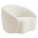 Ver imagem 3 de Kit Sofá 3 Lugares 180cm e Poltrona Orgânica Luxo Recepção Amore Bouclé Bege - Amarena Móveis