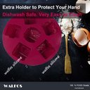 Ver imagem 4 de Forma de Silicone Walfos para Bolo em Formato Casa Pequena, Molde de Silicone para Bolo de 6 Casas