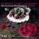 Ver imagem 5 de Forma de Silicone Walfos para Bolo em Formato Casa Pequena, Molde de Silicone para Bolo de 6 Casas