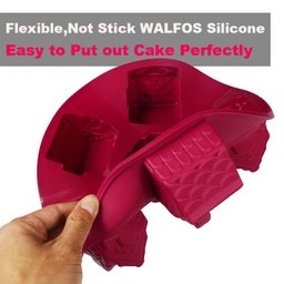 Forma de Silicone Walfos para Bolo em Formato Casa Pequena, Molde de Silicone para Bolo de 6 Casas - 3