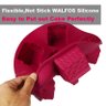 Forma de Silicone Walfos para Bolo em Formato Casa Pequena, Molde de Silicone para Bolo de 6 Casas - 3