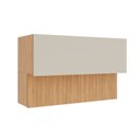 Ver imagem 3 de Armário Aéreo Planejado 2 Portas Basculantes 120cm Aroeira CabeCasa MadeiraOriginals Cinza/Sereno/Cedro