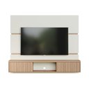 Ver imagem 2 de Painel de Tv até 65 Pol. Luna Babus - Off White / Cinamomo Ripado