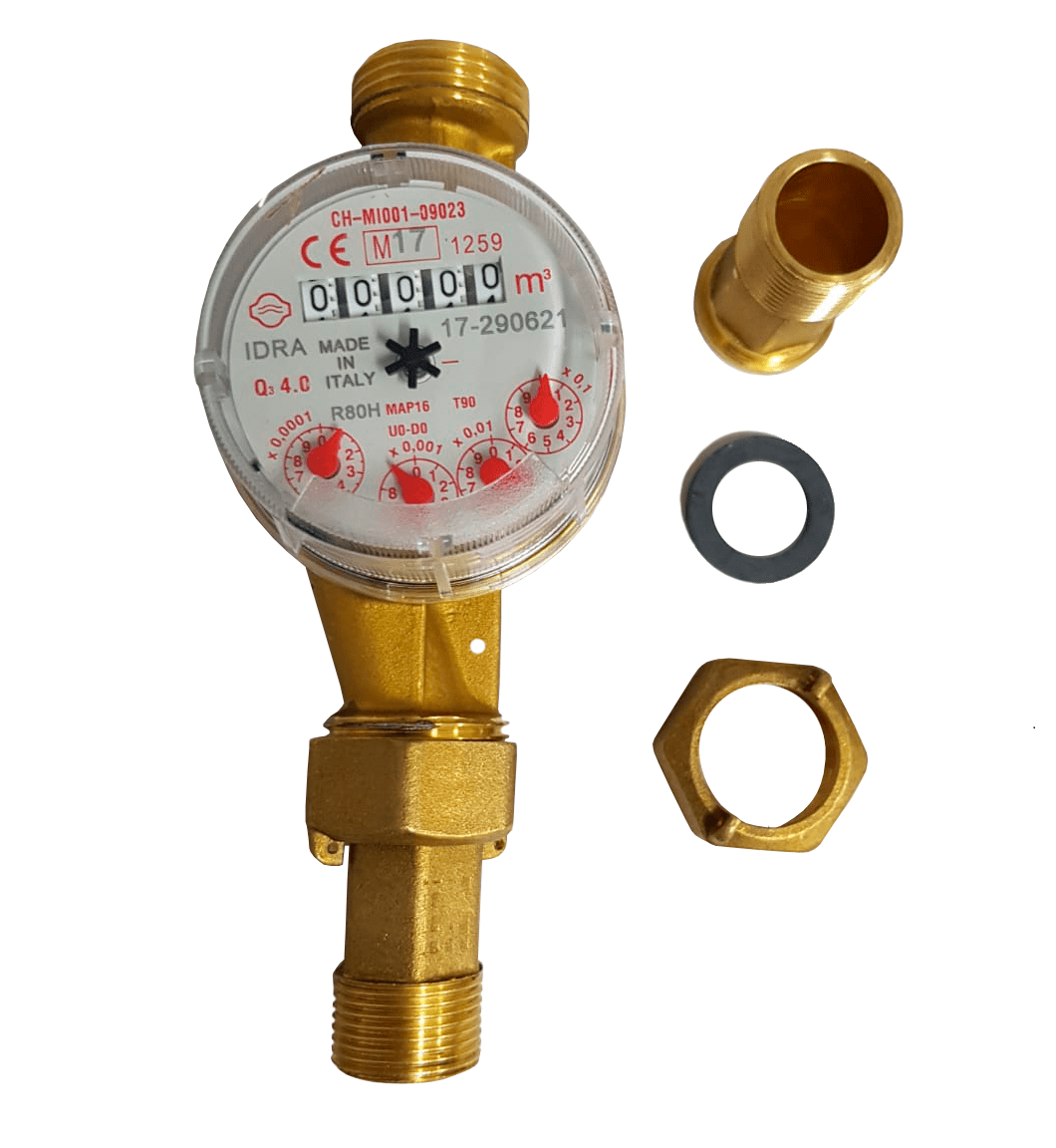 Hidrometro Medidor de Água Quente 3/4 2,5m³/h Emmeti - 1