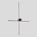 Ver imagem 3 de Arandela Nordecor Nien 60cm+80cm 20w Led Bivolt Preto 3000k Luz Amarela 2937