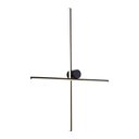 Ver imagem 1 de Arandela Nordecor Nien 60cm+80cm 20w Led Bivolt Preto 3000k Luz Amarela 2937
