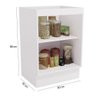 Balcão De Cozinha 60 cm 1 Porta Maxxi Branco Kappesberg - 2