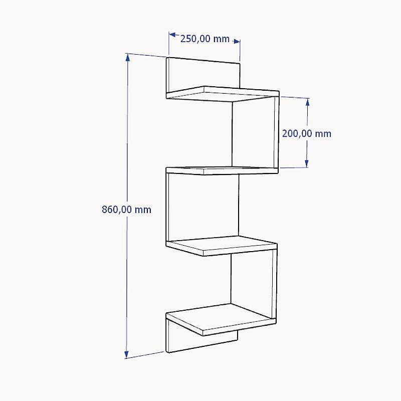 Nicho Organizador de Livros e Decorações - 3