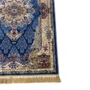 Ver imagem 5 de Tapete Persa Royal Azul 100x150cm Fio Acetinado - Decoração para Quarto e Sala