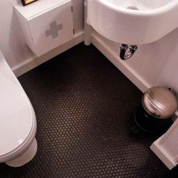 Piso Emborrachado Moeda Wet Floor - Kit 200 Placas (50m²) 0,50x0,50m - Preto - 4