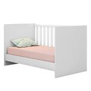 Ver imagem 5 de Jogo de Quarto Infantil Doce Sonho Cômoda 4 Gavetas e Berço Mini Cama Branco - Qmovi