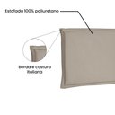 Ver imagem 5 de Cabeceira Painel Estofada Cama Box Casal Queen Veneza 160cm Suede Bege - Desk Design