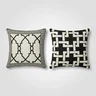Capa de Almofada Grécia Jacquard 45x45cm Estampa Frente e Verso com Zíper Cor Preto - 5