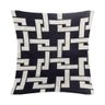 Capa de Almofada Grécia Jacquard 45x45cm Estampa Frente e Verso com Zíper Cor Preto - 3
