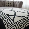 Capa de Almofada Grécia Jacquard 45x45cm Estampa Frente e Verso com Zíper Cor Preto - 3