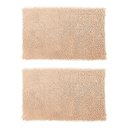 Ver imagem 1 de 2 Tapete De Banheiro Bolinha 38x48 Antiderrapante Rozac Bege