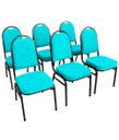 Ver imagem 1 de Kit com 6 Cadeiras para Auditórios Linha Hotel Verde