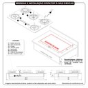 Ver imagem 5 de Cooktop 5 Bocas Safe Tripla Chama Vidro Preto 27001601 - Fogatti