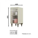 Ver imagem 4 de Balcão 1 Porta 40cm Essência Henn