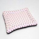 Ver imagem 1 de Colchonete Cama Pet Grande 80x100cm Impermeável Retangular Confortável Espuma Macia Cachorro Rosa