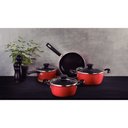 Ver imagem 2 de Jogo de Panelas Tramontina Sicília em Alumínio com Revestimento Interno Cerâmico e Externo em Poliés