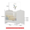 Ver imagem 7 de Berço Americano 3 em 1 para Colchão 70 X 130 Cm Nuvem Multimóveis Fg0536pa Branco