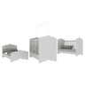 Berço Americano 3 em 1 para Colchão 70 x 130 cm Nuvem Multimóveis FG0536PA Branco - 7