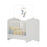 Berço Americano 3 em 1 para Colchão 70 X 130 Cm Nuvem Multimóveis Fg0536pa Branco - 5