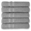 Ver imagem 2 de Kit Hotel 5 Toalhas Super Grossa e Felpuda 80x150cm Beka Cinza