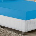 Ver imagem 2 de Jogo de Cama Casal Viúva Nobre 3 Peças Malha 100% Algodão - Turquesa