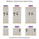 Ver imagem 7 de Berço Americano 3 em 1 com Cômoda 2 Portas 4 Gavetas Sonho Multimóveis Mp4713