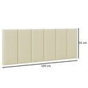 Ver imagem 6 de Cabeceira Cama Casal King Modulo 1,95 Itália Estofada Suspensa - Areia Suede
