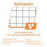 Tela Ciranda Café 0,80x12,5m Malha 4 Fio 22 Rino Agro - 3