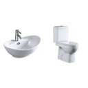 Ver imagem 1 de Conjunto para Banheiro Vaso Sanitário com Caixa Acoplada e Cuba de Apoio Adamas