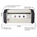 Ver imagem 4 de Kit Plastificadora P280 até Oficio e Polaseal A4 100un 110v