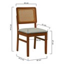 Ver imagem 3 de Conjunto Mesa Cone 4 Lugares com Cadeiras Lyon 120cm