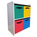 Ver imagem 2 de Estante Nicho com Caixas Organizadoras Coloridas
