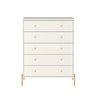Cômoda com 5 Gavetas Jasper - Off White - 4