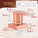 Ver imagem 3 de Kit Acabamento Descarga Hydra Padrão Deca e Docol + 2 Registro Chuveiro Rose Gold Brilhante Alavanca