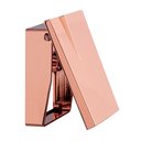 Ver imagem 7 de Kit Acabamento Descarga Hydra Padrão Deca e Docol + 2 Registro Chuveiro Rose Gold Brilhante Alavanca
