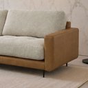 Ver imagem 4 de Sofá 5 Lugares Tributo Horse Collection Chaise Esquerda em Linho Bege e Corino 3,16m