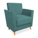 Ver imagem 4 de Poltrona de Amamentação com Puff Flavia Suede - Pallazio