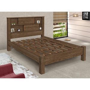 Cama Casal Cabeceira com Nichos e Portas Veneza 