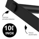 Ver imagem 3 de Papeleira para Banheiro Acessório Porta Rolo de Papel Higiênico Grego Metal Preto Fosco Patmos