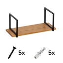 Ver imagem 3 de Prateleira Simples Estante Mdf 30x100cm Tipo Industrial