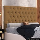 Ver imagem 2 de Cabeceira Casal King Cama Box 195cm Cristal C16 Bouclê Mostarda - Mpozenato